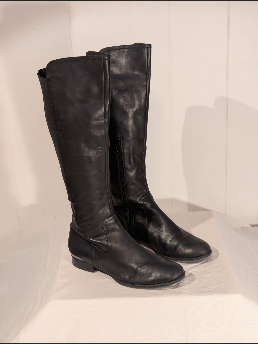 Alfani Black Leather Over-the-Knee Riding Boots